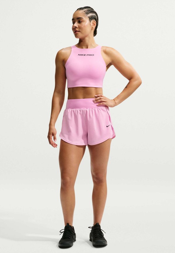 Nike Performance W NP DF SCULPT 2N1 3IN HR SHRT - 2-in-1 shorts - pink rise/black