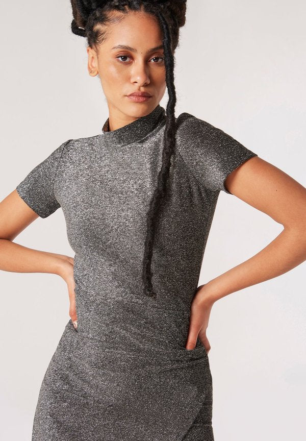 Apricot SPARKLE RUCHED WRAP