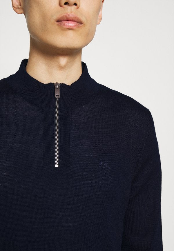 Lindbergh HALF ZIP MOCK NECK