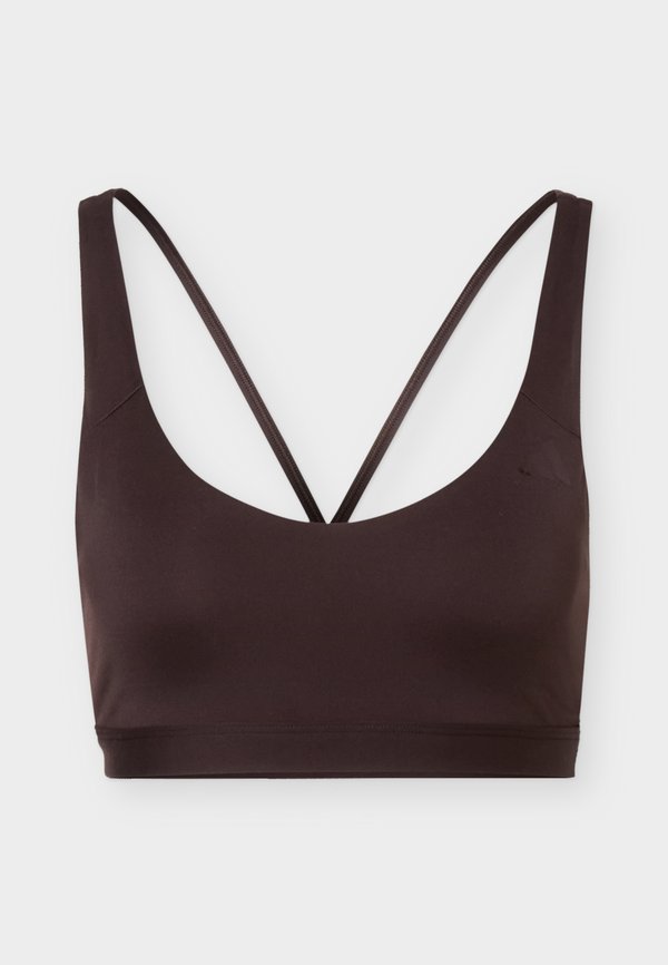 adidas Performance ALL ME ESSENTIALS MEDIUM SUPPORT BRA - Medium support sports bra - aurora coffee
