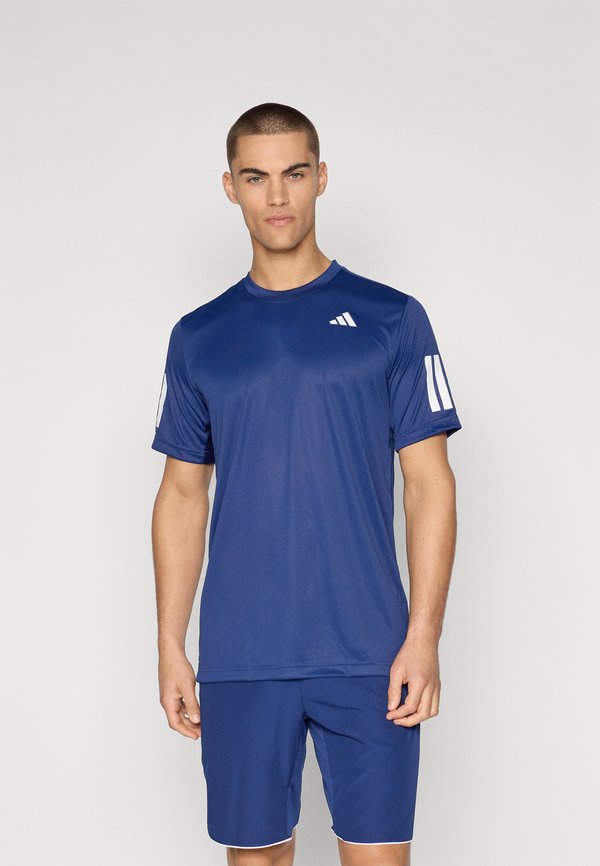 adidas Performance CLUB 3 STRIPES TEE - Sports T-shirt - dark blue