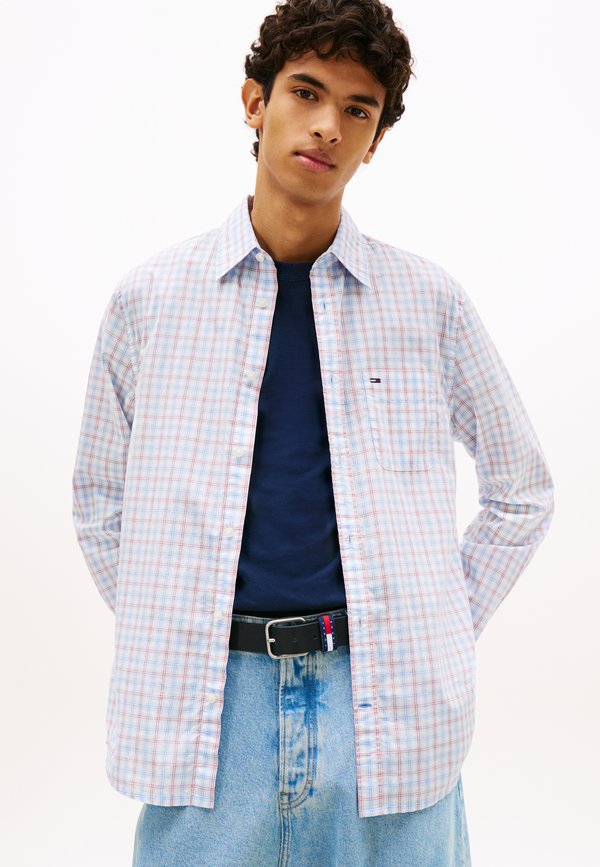 Tommy Jeans REGULAR FIT CHECK POPLIN SHIRT