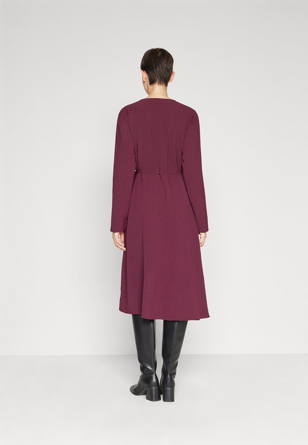 VILA VILOVIE NEW WRAP MIDI DRESS