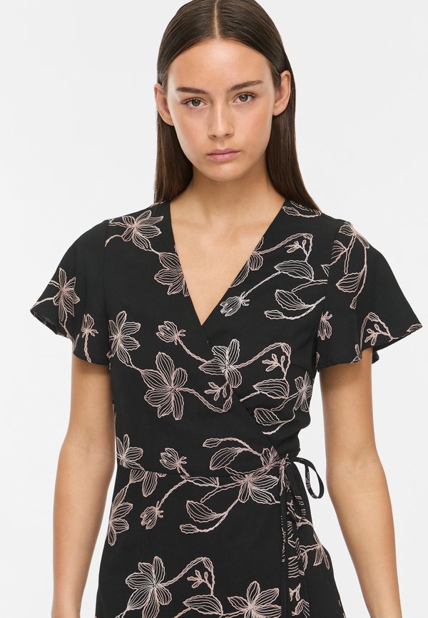 VILA VIKIRKA V NECK SHORT WRAP DRESS