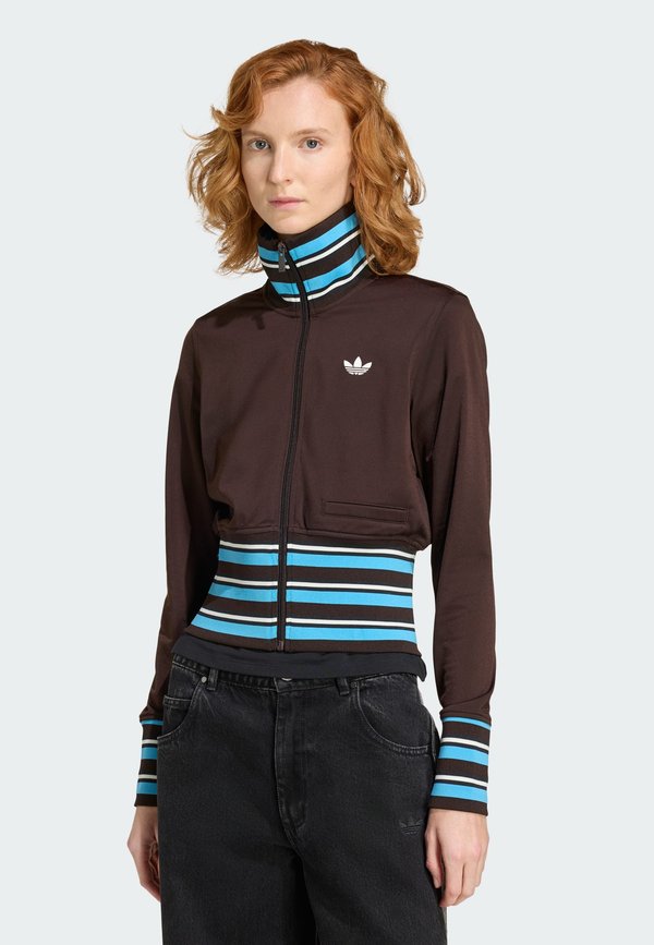 adidas Originals VINTAGE - Zip-up sweatshirt - aurora coffee