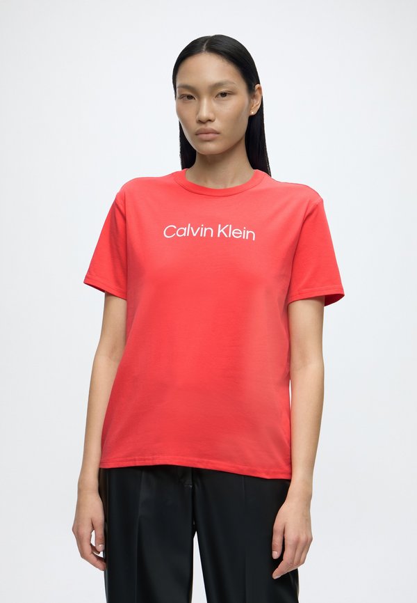 Calvin Klein COMMUTER REGULAR TEE - Print T-shirt - punch pink