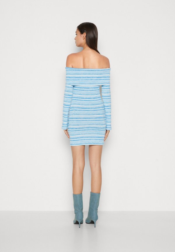 NA-KD BASMA BADA OFF SHOULDER MINI DRESS