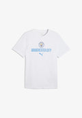 Puma MANCHESTER CITY FTBLCULTURE T-SHIRT - Club wear - white-team light blue