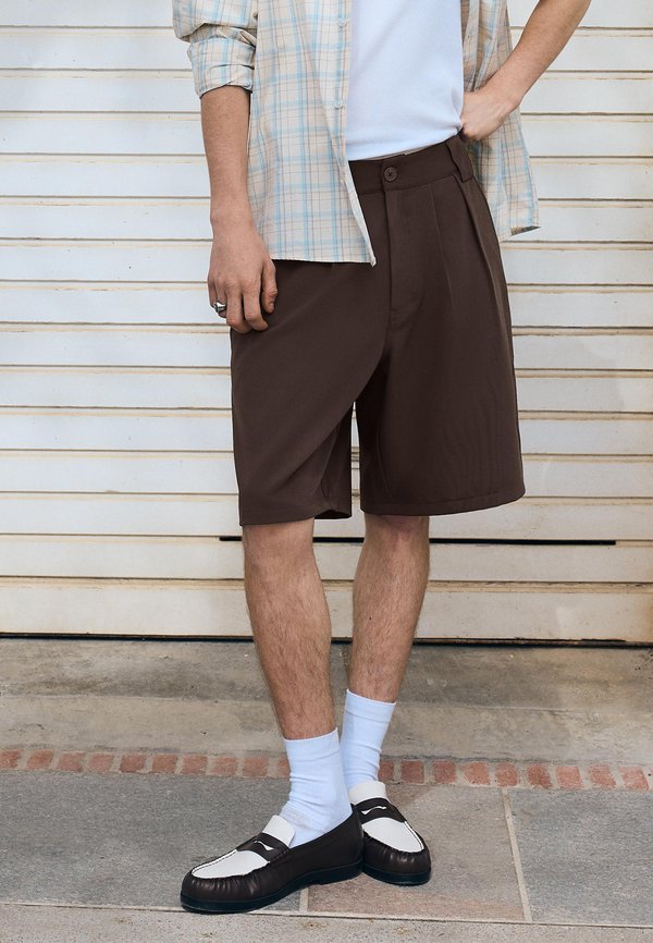 Bershka GATHERED  - Moccasins - brown