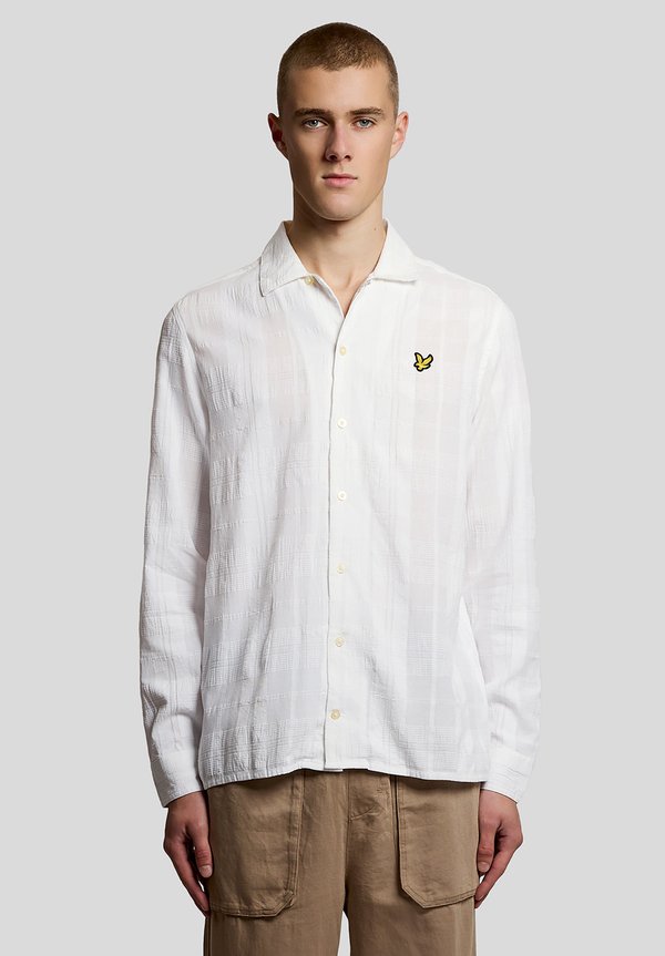 Lyle & Scott CHECK LONG SLEEVE REVERE COLLAR