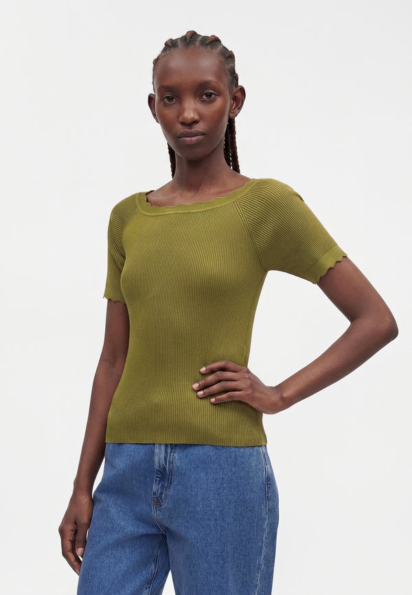 JDY JDYLOU S/S SCALLOP PULLOVER KNT