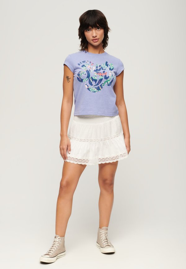 Superdry & Co FLORAL SCRIPTED SLEEVE