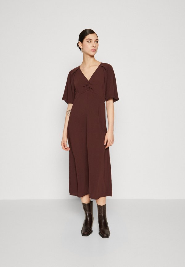 JDY JDYDIVYA RUCHING MIDI DRESS