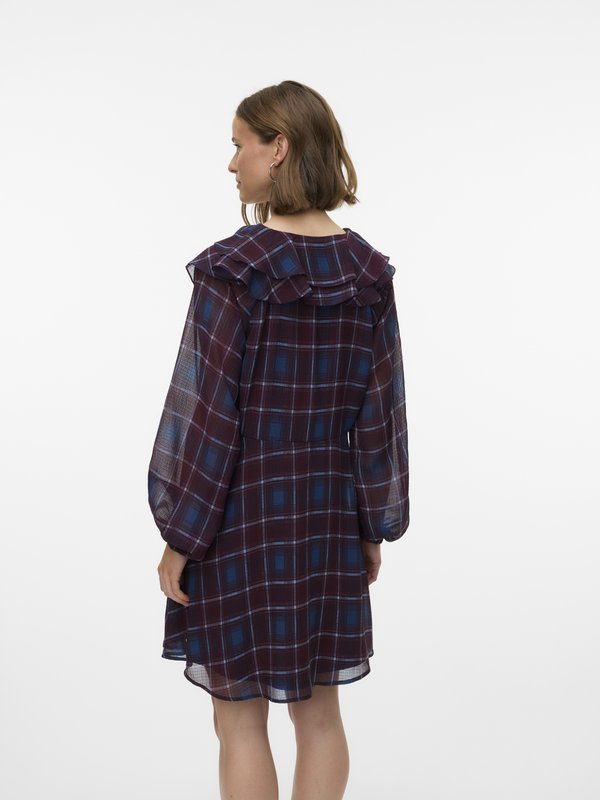 Vero Moda VMEMILIE SHORT CHECK DRESS