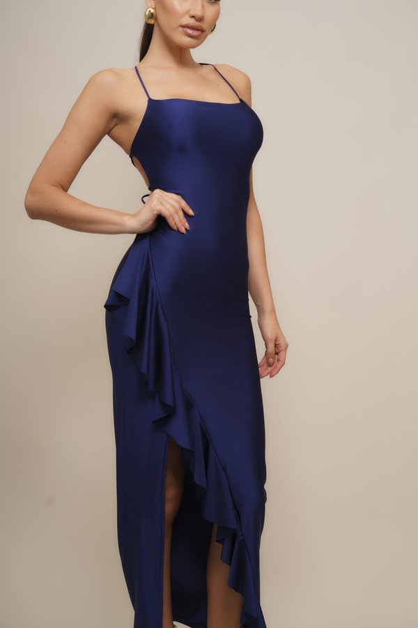 WAL G TALL WEDDING GRACE RUFFLE MAXI