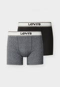 Levi's® MEN BRIEF 2 PACK - Boxer briefs - black/dark grey