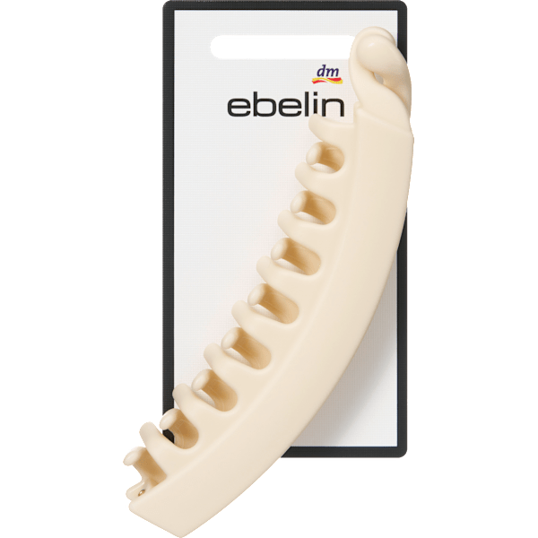 Bananenghaarspange, schwarz/braun/beige ebelin