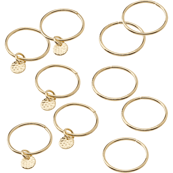 Haar-Piercings, Gold-Optik ebelin