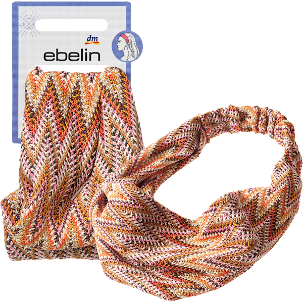 Haarband mit Ethno-Muster, braun ebelin