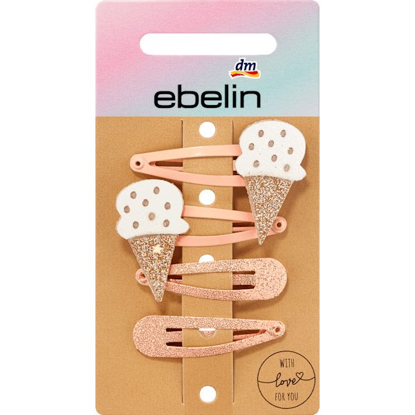 Haarclips Eis/Wolke ebelin