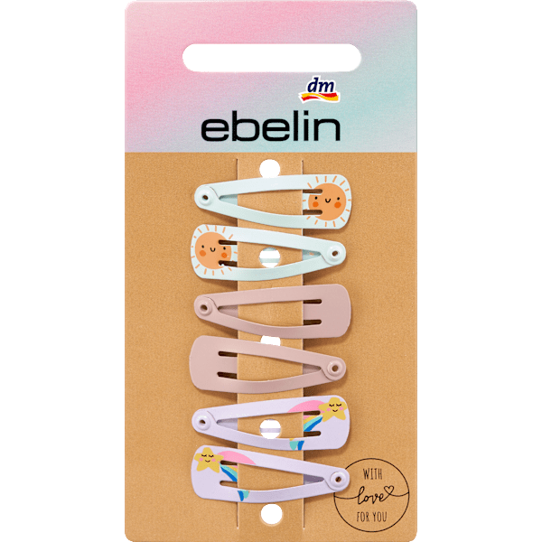 Haarclips mini bunt ebelin