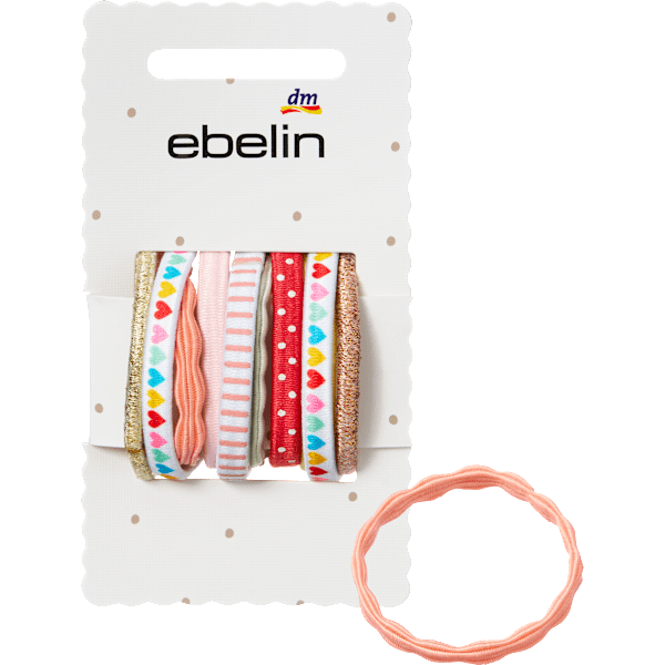Haargummis, bunt ebelin