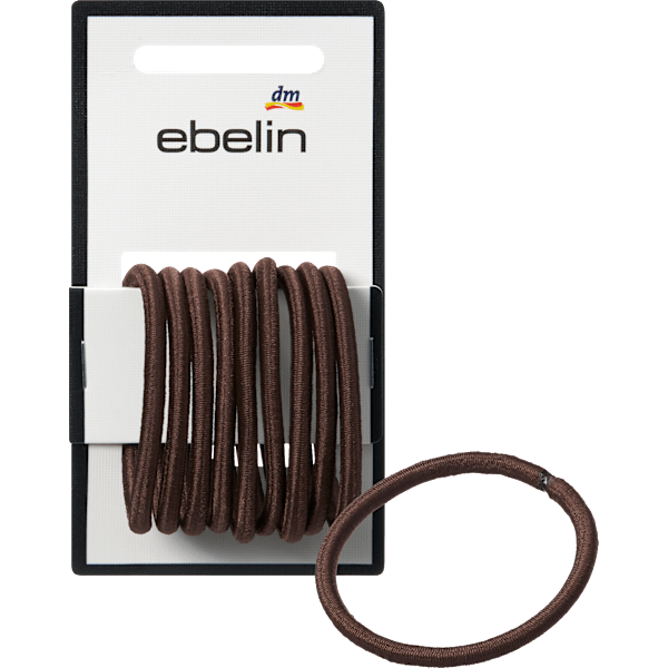 Haargummis dick, braun ebelin