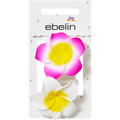 Haargummis Frangipani-Blumen, rosa/weiß ebelin