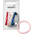 Haargummis gedreht, rot/rosa/weiß/blau ebelin