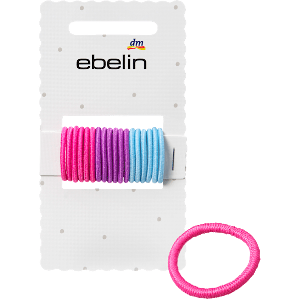 Haargummis mini, bunt ebelin