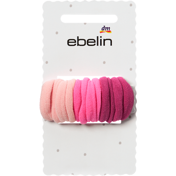 Haargummis mini, Rosa/Bunt-Mix ebelin