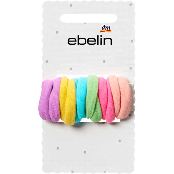 Haargummis mini, Rosa/Bunt-Mix ebelin