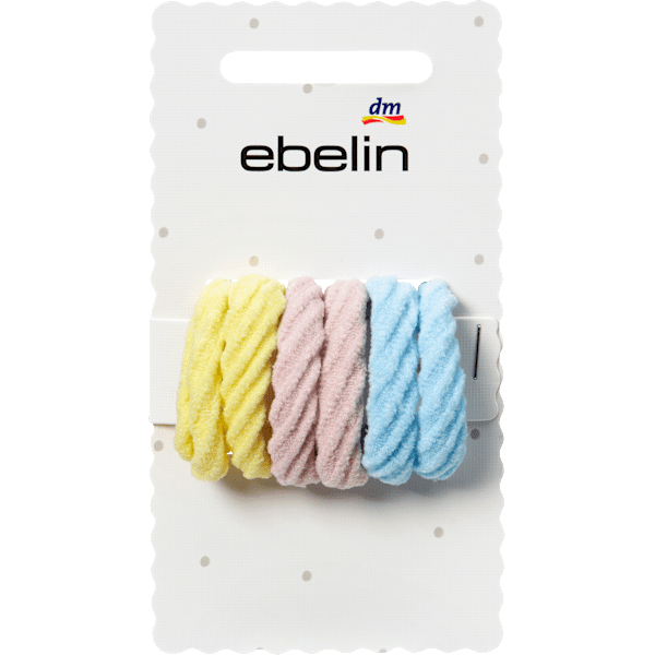 Haargummis weich, bunt ebelin