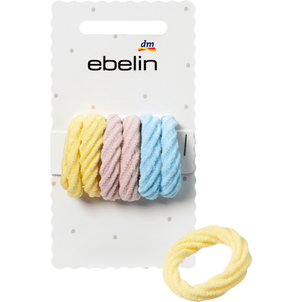 Haargummis weich, bunt ebelin