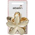 Haarklammer Blume, weiß/Gold-Optik ebelin