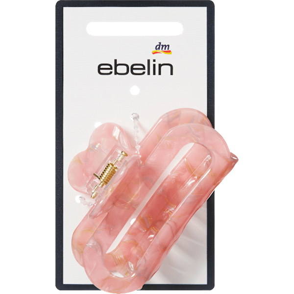 Haarklammer Cut-Out mit Herz, rosa ebelin