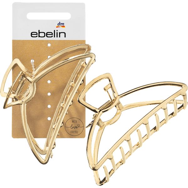 Haarklammer Metall Gold-Optik ebelin