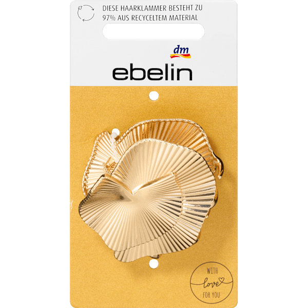 Haarklammer Metall gold ebelin