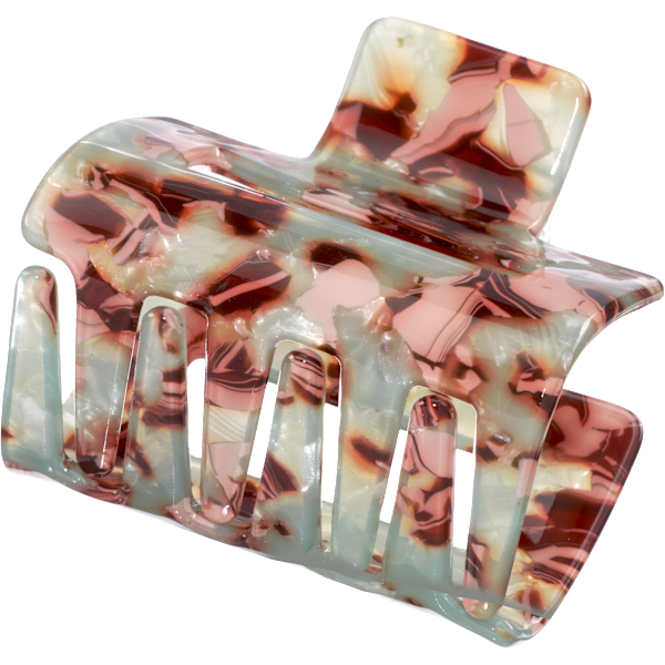 Haarklammer mit Cut-Out, braun/mint ebelin