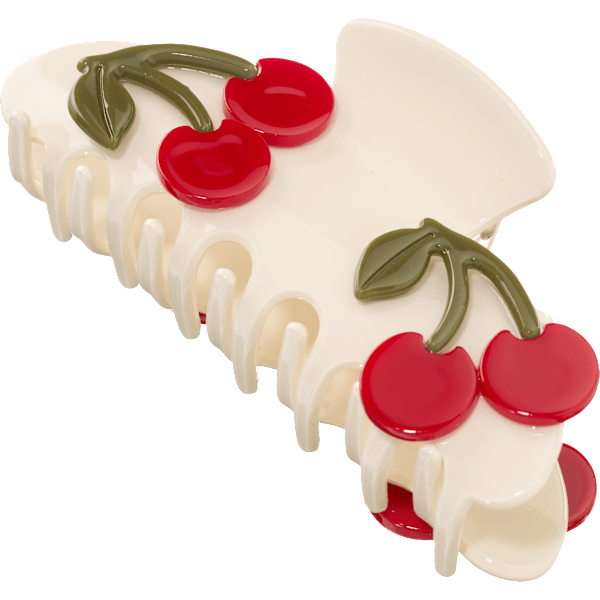 Haarklammer mit Kirschen-Applikationen, creme ebelin