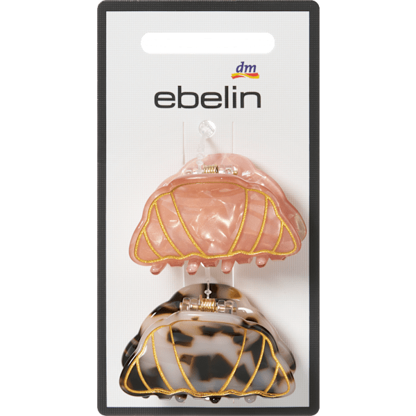 Haarklammern Croissants ebelin
