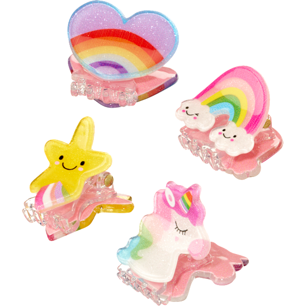 Haarklammern Regenbogen/Einhorn ebelin