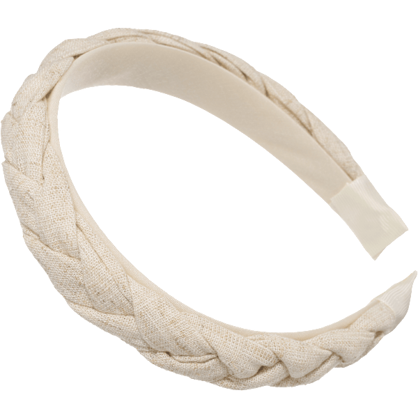 Haarreif geflochten, beige ebelin