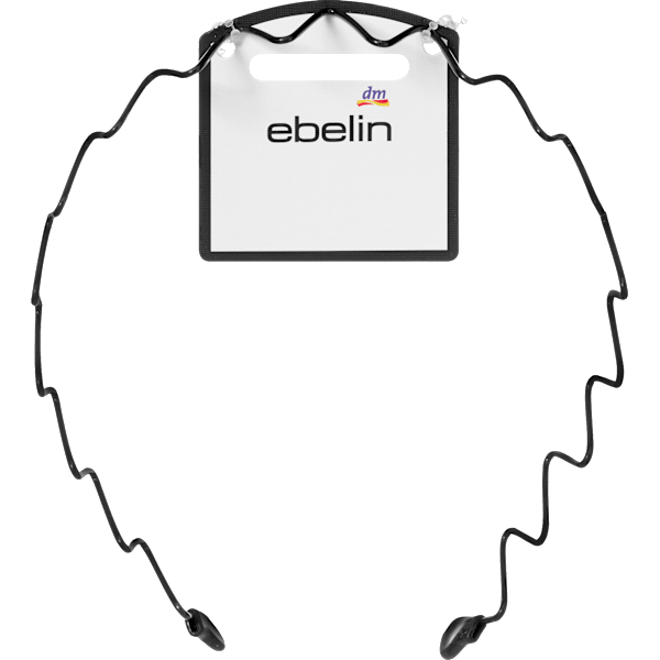 Haarreif gewellt, schwarz ebelin