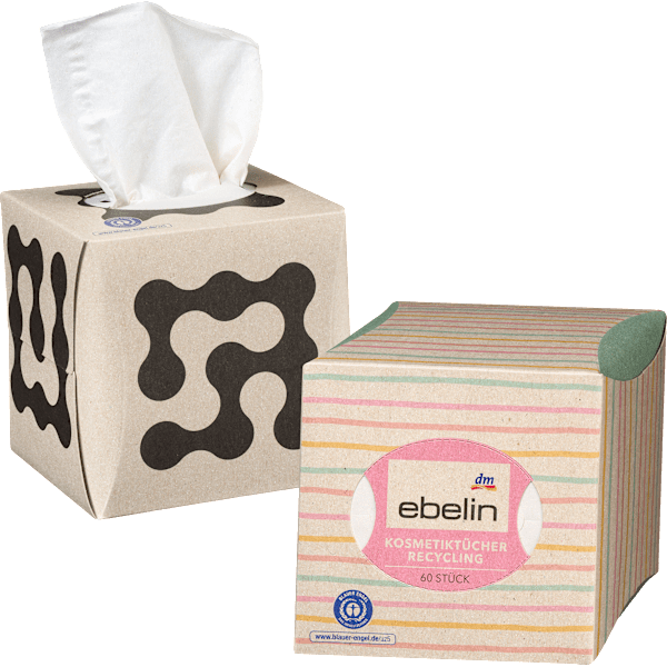 Kosmetiktücher Recycling 3-lagig ebelin