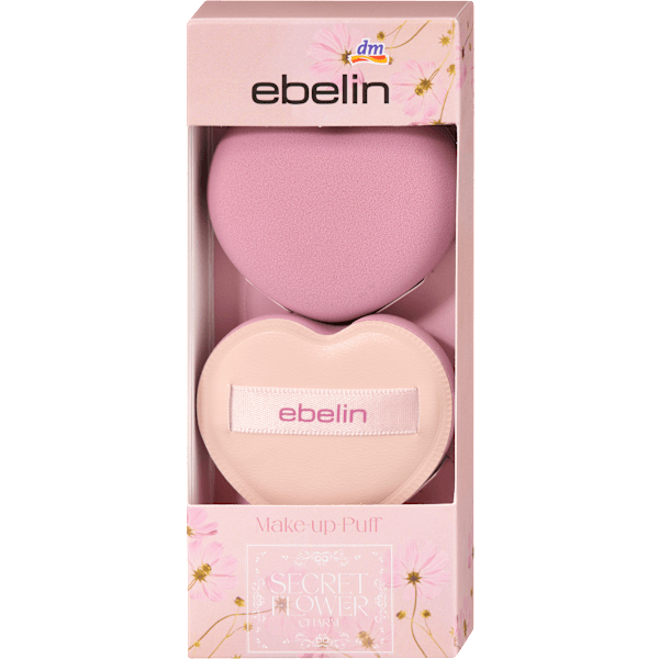 Make-up Puff Set Secret Flower Charm 2tlg. ebelin