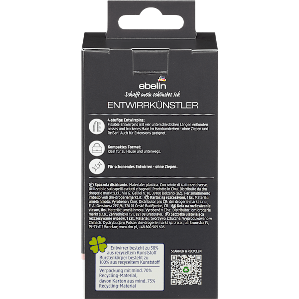 Haarbürste Entwirrkünstler ebelin PROFESSIONAL
