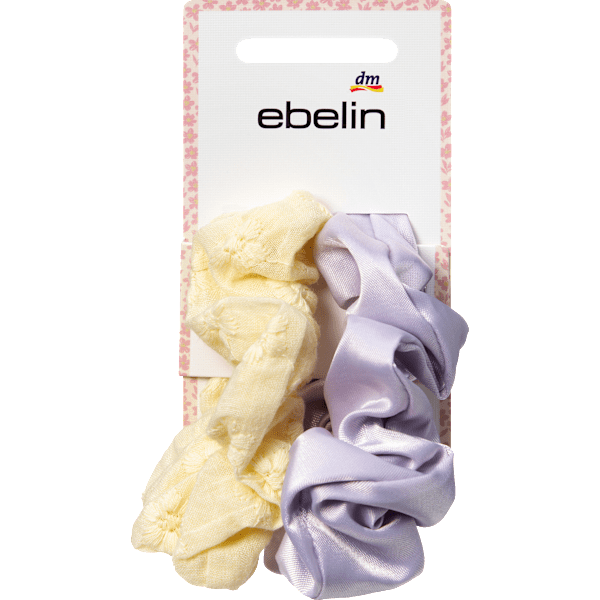 Scrunchies gelb/flieder ebelin