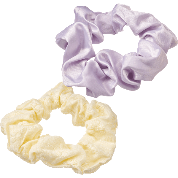 Scrunchies gelb/flieder ebelin