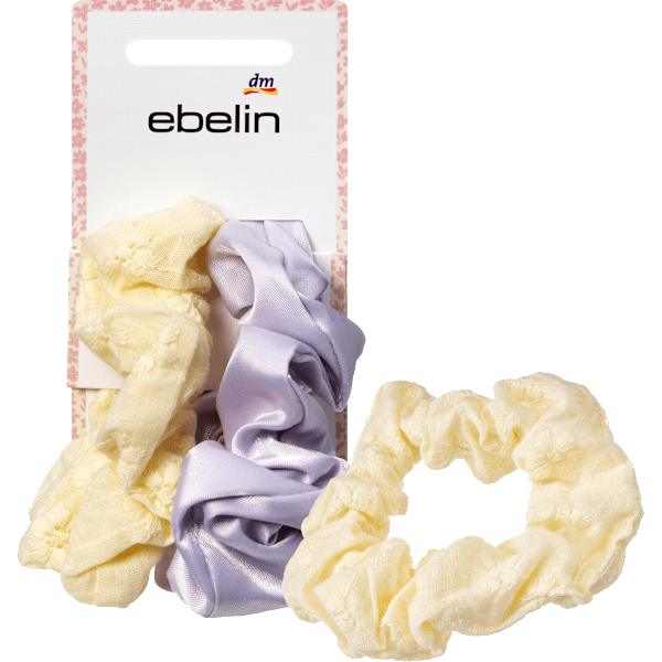 Scrunchies gelb/flieder ebelin
